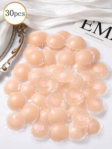 Multi-Pack Invisible Nipple Covers, Seamless, Reusable, Breast Pads, Backless Dress Lingerie Accessories For Women - Multicolor - View 10