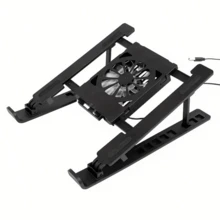 Adjustable Laptop Cooling Stand, Foldable Laptop Cooler Pad With Height Adjustment, High Airflow Low Noise, Suitable For Home Or Office, Portable Cooling Base - View 8