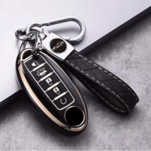 1pc 5 Buttons Key Cover TPU Car Keys Shell For Altima For Sentra For Rogue For Maxima Remote Key Case With Keychain Exquisite High-End Keybag Suitable For Both Men And Women - KY4 - View 15