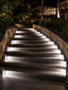 2-Pack 10 LED Triangular Solar Stair Lights, IP65 Waterproof Outdoor Step Lights, Dusk To Dawn Automatic Switch Wireless Wall-Mounted Fence Deck Lights, Dual Color Warm White & Cool White Decorative Lights, Suitable For Handrails, Patios, Yards, Gardens And Walkways - 10-lED Triangle Light - View 5