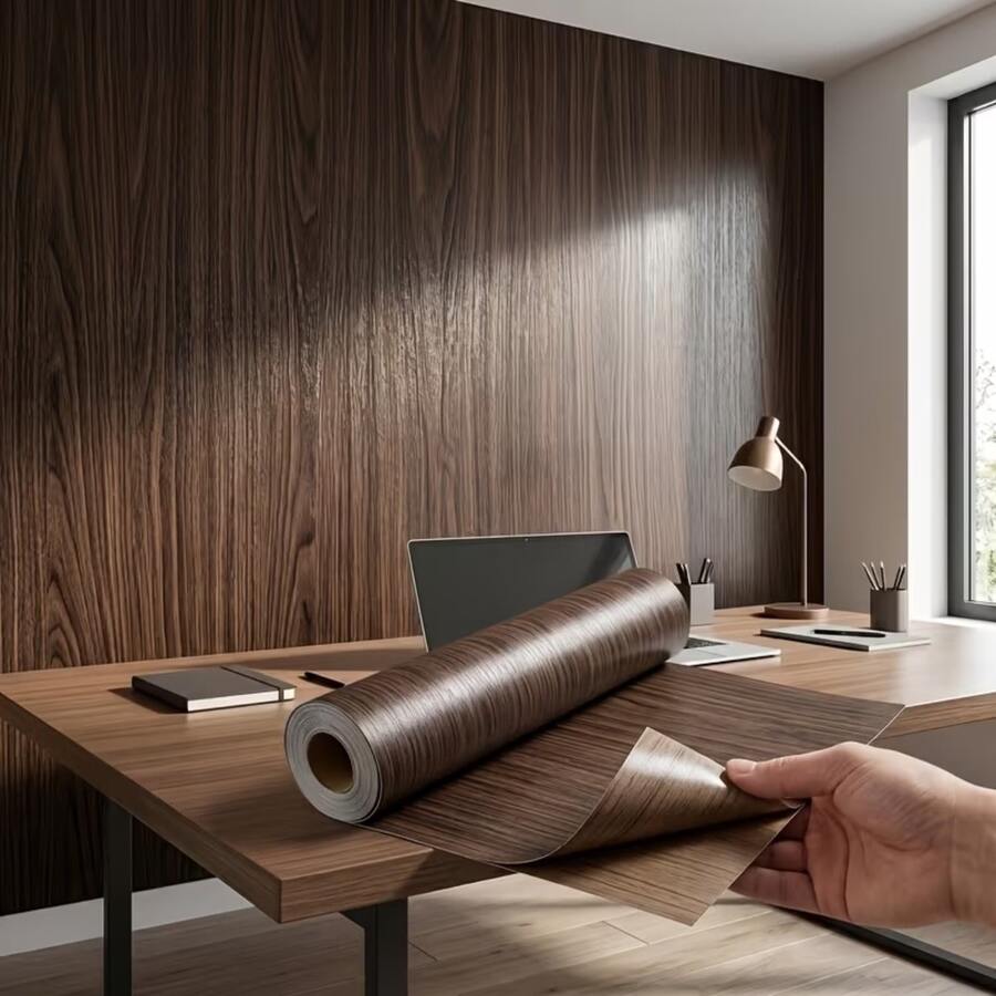 1 Roll Leopard Print Peel And Stick PVC Self-Adhesive Contact Paper Wallpaper, Waterproof Vinyl Wall Decor Sticker, Suitable For Bedroom, Living Room, Wardrobe Decoration, Home Decor And Furniture Renovation