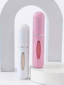 5/3/1pc 5ml Portable Fine Mist Sprayer, Valentine's Day Essential, With Plastic Base; Also Available 2/7/10/20/30pc Perfume Refillable Bottle Set, Portable Fine Mist Sprayer, Refillable Perfume - Multicolor - View 5