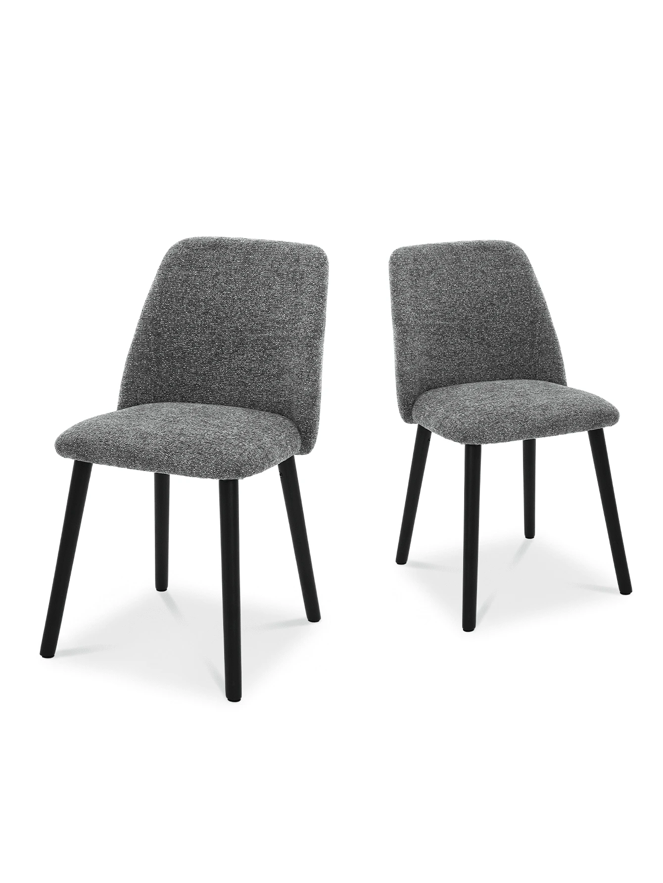 Goeurvant Modern Ergonomic Dining Chair With Curved Backrest - Set Of 2 / Set Of 4 / Set Of 6 - 板岩灰 - 查看 1