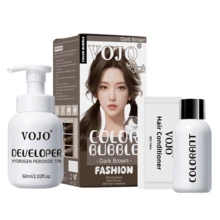 VOJO 植物基泡沫染髮劑 60ml 溫和不傷髮染髮劑 - Dark Brown - 查看 3
