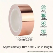 Conductive Copper Foil Tape, Effectively Repels Snails And Slugs, Suitable For All Seasons, Excellent Heat Resistance. Applicable For Electromagnetic Interference Shielding, Circuit Repair, Soldering, Gardening, DIY Crafts - Multicolor - View 12