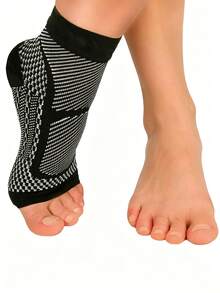 1pc Women Sports Ankle Support Compression Sock, Foot Arch Plantar Fasciitis Ankle Sleeve Swollen Ankle Protector, Suitable For Daily Wear - Multicolor - View 15