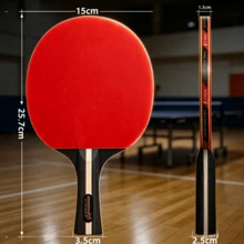1 Set Table Tennis Racket Set (Includes Table Tennis Balls), 4 Long Handle Rackets, Training And Leisure Racket Combination, Suitable For Indoor Or Outdoor Table Tennis Rackets And Accessories - Multicolor - View 7