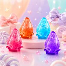 Colorful Transparent Water Drop Squeeze Toy, Soft Jelly Texture Sensory Stress Relief Toy, Educational Color Recognition Interactive Grip Training For Kids, Soft Comfortable Pressure Relief, Birthday Party Gift Classroom Reward Small Toy, Multi-Color Random Gift Item - Multicolor - View 10