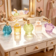 Dollhouse Mini Model Miniature Cosmetics, Makeup Bottle Model, Miniature Cosmetics, Micro Scene Photography Small Decoration, Miniature Perfume Bottle, Dollhouse Vanity Decoration, Life Scene Mini Model 1/12 Scale, Miniature Decor - Multicolor - View 10