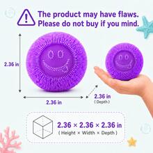3 Colors Optional Smiling Face Spiky Ball Educational Toy For Kids, Colorful Grip Interactive Ball, Suitable For Parent-Child Games And Classroom Activities - Multicolor - View 8