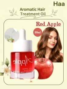 Haa Fragrance Hair Oil 30ml, Hair Oil, Skincare-Grade Formula, 8 Natural Plant Oils, Nourishing Repairing Smoothing Strengthening, Effectively Taming Frizz, Bringing Silky Shine, Revitalizing Dry Damaged Hair - Red Apple - View 12