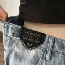 6/12Pcs Lace Denim Jeans Waist Extender, 2 Styles Vintage Sew-On Waistband Extender Buckle, Adjustable Waist Extender, Suitable For Women's Skirts, Shorts - Multicolor - View 12