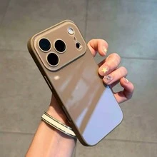 Funda de teléfono linda compatible con iPhone17 Pro Max, 16, 15, 14, 13 - Funda protectora de borde suave con cobertura completa - Marrón - Ver 1