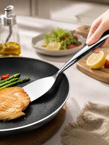 Stainless Steel Mini Turner Spatula, Multi-Function Kitchen Serving Spatula, Suitable For Eggs, Pancakes, Brownies, Cookies, Cakes, Pizza And Desserts, Thin Flexible Metal Cooking Turner, Durable Food Service Kitchen Tool - Multicolor - View 2