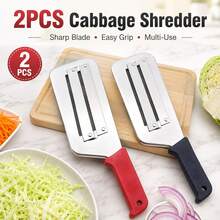 2pcs Stainless Steel Dual Blade Vegetable Slicer And Shredder - Multicolor - View 6