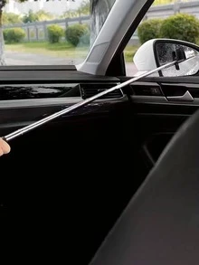 Car Side Mirror Squeegee, Retractable Windshield And Rearview Mirror Wiper, Telescopic Long Handle Water Stain Cleaner, Portable Interior And Exterior Car Cleaning Tool, Rain And Fog Weather Car Accessory, Portable Car Window Cleaning Brush And Snow Brush, Scratch-Free Cleaning, Suitable For Car Interior, Home, Office And More, Multiple Styles Available, Essential Gift For Drivers - A - View 7