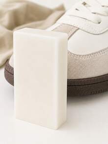 4 Pcs Shoe Cleaning Eraser, Suede Nubuck Leather Sneaker Stain Remover, Portable Dry Cleaning Tool For Travel Home Use - White - View 1