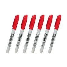 Sharpie Oil-Based Permanent Marker Pen For Laboratory Use, Multi-Color (Blue/Red), Waterproof, Quick-Dry, Fade-Resistant - Multicolor - View 6