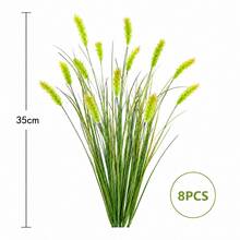 10/8/20pcs Artificial Onion Grass And Foxtail Grass Plants, Realistic Faux Greenery For Floor Decoration, Outdoor Garden And Patio Decor, All-Season Home, Hotel, Wedding Decoration (Pots Not Included) - Green - View 14
