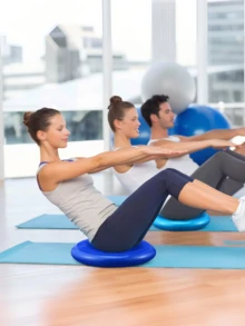 Balance Pad Available In Multiple Colors, Equipped With Raised Massage Nodules, Anti-Slip And Flexible. It Helps Train Core Balance, Relieve Foot Fatigue, And Suits Office Use, Fitness Training And Rehabilitation Therapy. - Multicolor - View 4