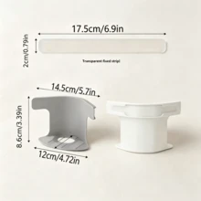 4 piezas Sujetadores de sábana, Clips multifuncionales invisibles para fijar sábanas y fundas de cama para uso doméstico, sin agujas seguros, evitan el desplazamiento de la ropa de cama,Apariencia elegante, Suministros para el hogar - Blanco - Ver 3
