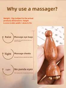 2pcs/1pc Facial Massage Tool, Pure Brass Lotus Gua Sha Massage Stick, Pressing Bar, Skincare Tool, Body Massager, Massage Roller, Lymphatic Massage - Multicolor - View 7