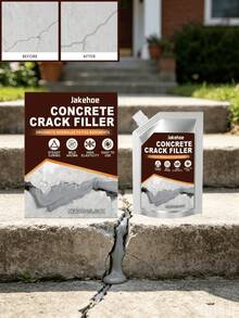 1pc Concrete Crack Filler, Self-Leveling Gap Sealant Base Material, Indoor/Outdoor Universal, Cement Floor Crack Repair, Applicable To Road, Bridge, Building And Other Fields Crack Repair And Filling Work - A - View 4