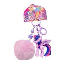 Panini My Little Pony Theme Keychain With Fluffy Ball, Cartoon Character Bag Pendant, Suitable For Keys, Bags, Backpacks And Accessories - Multicolor - View 4