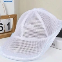 Hat Washing Protection Cover, Baseball Cap Laundry Storage Bag, Reusable Hat Washing Mesh Bag, Home Laundry Hat Care Accessory, Travel Hat Protection Cover, Daily Hat Cleaning Storage Bag, Washing Machine Hat Protection Cover, Outdoor Travel Hat Storage Tool, Daily Use - Multicolor - View 7