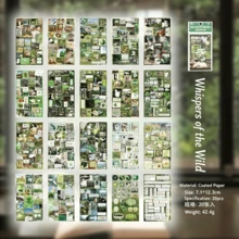 20sheets Die-Cut Sticker Book Vintage Style Material For Journal DIY Decoration Collage Book - Style 1 - View 15