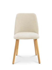 Goeurvant Modern Ergonomic Dining Chair With Curved Backrest - Set Of 2 / Set Of 4 / Set Of 6 - Milky White - View 7