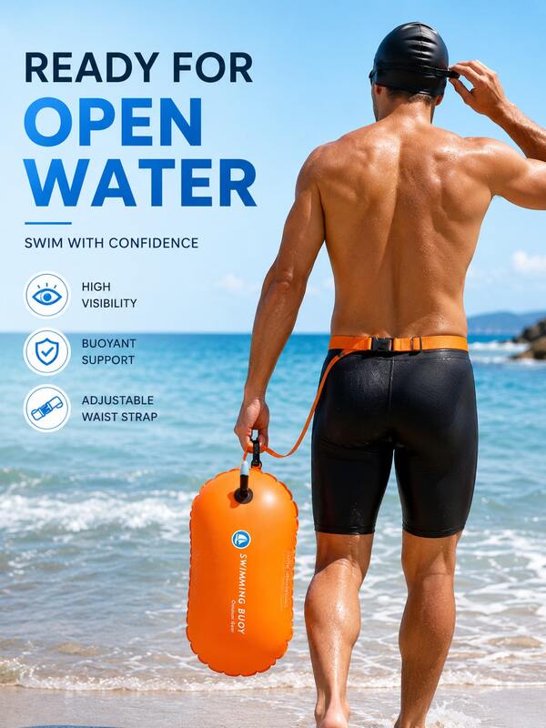 Jouet de piscine gonflable à haute flottabilité pour adultes, alliant esthétique et praticité ; accessoire de vacances à la mode, améliorant la visibilité dans l'eau ; flotteur de piscine gonflable durable, parfait pour la plage, le lac et l'entraînement en piscine.