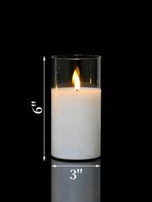 1/2/3pcs LED Flameless Candles With Remote Control And Timer, Suitable For Table Centerpiece Decoration, Wedding, Garden, Holiday Party - Transparent - View 10