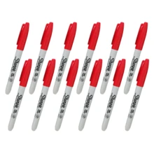 Sharpie Oil-Based Permanent Marker Pen For Laboratory Use, Multi-Color (Blue/Red), Waterproof, Quick-Dry, Fade-Resistant - Multicolor - View 7