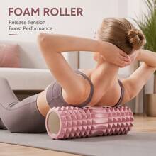 1pcs28cm Crescent Mini Hollow Yoga Column – EVA Foam Muscle Massage Roller For Deep Tissue Recovery, Myofascial Release & Post-Workout Stretching – Portable, Lightweight, Non-Slip, Perfect For Yoga, Pilates, Gym & Home Use - Multicolor - View 1