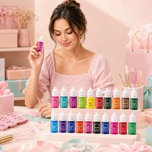 Set Gel Cair Dekorasi Kue DIY Aneka Warna, Aksesoris Pewarna Ornamen Kue Buatan Tangan, Alat Pembentuk Dekorasi Permukaan Sabun Aromaterapi Telur Paskah DIY (Aksesoris Dikirim Secara Acak) - View 9