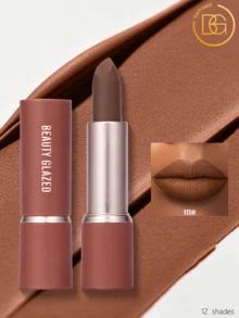 beauty glazed Set de regalo de maquillaje con lápiz labial mate de color nude, hidratante, suave y de larga duración, a prueba de agua - #111 - Ver 11