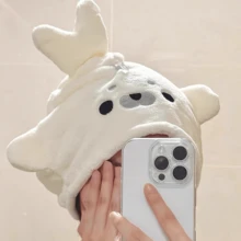 Cute Little Seal Hair Drying Cap, Coral Fleece Strong Water-Absorbing Quick-Dry Non-Shedding Hair Drying Towel, Home-Use Hair Drying Cap, Head Wrap Towel For Drying Hair After Washing, Creative Seal-Shaped Hair Wrap Towel - Poster Hair Drying Cap - View 1