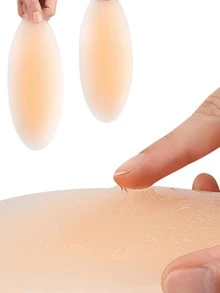 2/4pcs Washable Silicone Pads, Used To Shape The Contours Of The Sides Of The Hips, With The Function Of Supporting The Hips And Legs, Able To Make The Hips Look Fuller - Multicolor - View 2