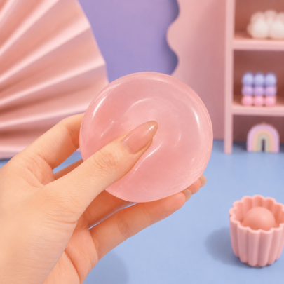 ゆっくり戻るココナッツオイルスクイーズボール、不安解消おもちゃ、指先おもちゃ、手の圧力緩和、スクイーズおもちゃ、ストレス解消おもちゃ、不安とリラックス、学校再開ギフト、