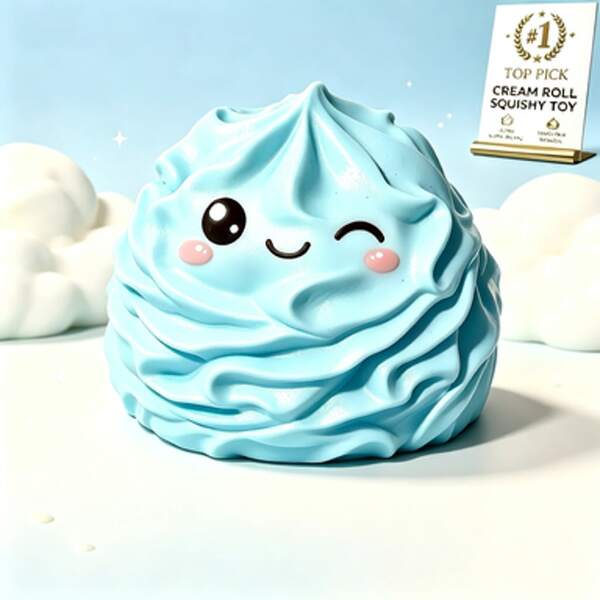 2026-1pc 3D Realistic Building Block Cream Decoration Squeeze Toy, High-Quality Slow Rebound TPR Material, Soft & Chewy, Stress & Anxiety Relief, Suitable For ADHD