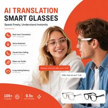 SENBONO New AI Translation Smart Audio Glasses, Hall Sensor One-Click Activation, Wireless Calls, Music Playback, Hands-Free Phone Calls, Camera Control, Voice Wake-Up, Fashionable Smart Glasses, Suitable For Men And Women, Gift For Friends, Birthday Gift - View 7