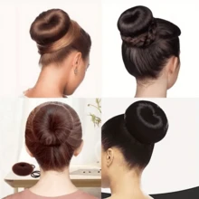 1 buah Alat Pembuat Sanggul, Pembuat Sanggul Donat, Pembuat Sanggul, Alat Penata Rambut, Aksesori Rambut - MultiWarna - View 6