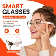 SENBONO New AI Translation Smart Audio Glasses, Hall Sensor One-Click Activation, Wireless Calls, Music Playback, Hands-Free Phone Calls, Camera Control, Voice Wake-Up, Fashionable Smart Glasses, Suitable For Men And Women, Gift For Friends, Birthday Gift - View 4