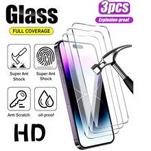 CASECOPS 3 Packs High Definition Tempered Glass Screen Protector Filmsr, High Transparency And Ultra-Clear Restoration Of Original Screen Color Display, 9H Hardness Full Coverage, Compatible With IPhone 17 Air/17 Pro Max/17 Pro/17e/17/16 Pro Max/16 Pro/16 Plus/16/15 Pro Max/15 Pro/15 Plus/15/14/13/12/11 And Other Models. - 3PCS - View 1