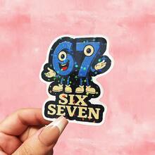 1pc/3pcs Magic Book Illustration Stickers, 67 Six Seven Italian Brainrot Game Sticker - Waterproof Durable Vinyl Decal With Strong Adhesive, Vibrant Cartoon Character Design For Cars, Laptops, Laptop Decoration, Playful Design, Highquality Print - Multicolor - View 16