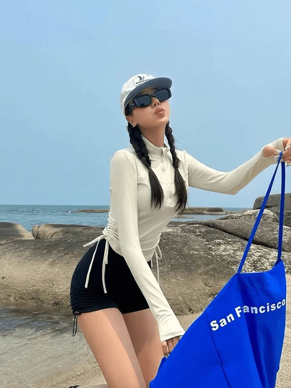 Women Rashguards - White - View 1