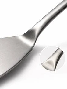 Stainless Steel Mini Turner Spatula, Multi-Function Kitchen Serving Spatula, Suitable For Eggs, Pancakes, Brownies, Cookies, Cakes, Pizza And Desserts, Thin Flexible Metal Cooking Turner, Durable Food Service Kitchen Tool - Multicolor - View 11
