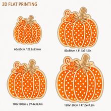 1pc Polka Dot Pumpkin Shaped Rug, Orange Warm Polka Dot Design, 2D Printed, Suitable For Bathroom, Entryway Mat, Kitchen, Bedroom Bedside, Living Room Fireplace, Halloween Decoration. Short Velvet Material, Shaped Size, Cutting Error 1-5cm - A - View 4