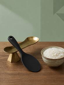 Cuchara de arroz de silicona antiadherente y resistente al calor, diseño de una sola pieza, mango ergonómico, duradera y fácil de limpiar, adecuada para arroz, ensalada, puré de papas, utensilio de cocina - Ver 14